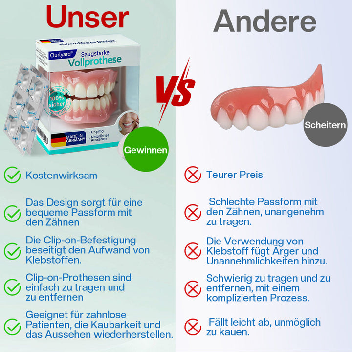 Ourlyard® Vollprothese mit Saugpassform 🍀