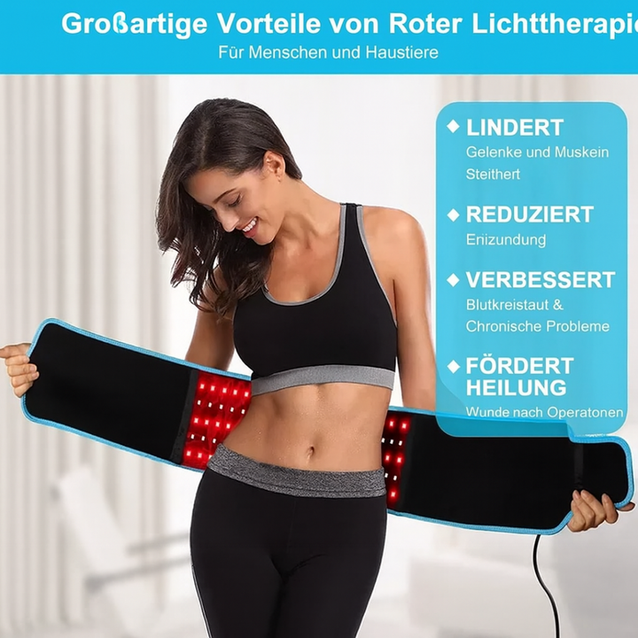 CoreVive™ Rotes Licht Therapie Gürtel — Sanft, Straff und Unterstützt Ihre Körpermitte auf Natürliche Weise