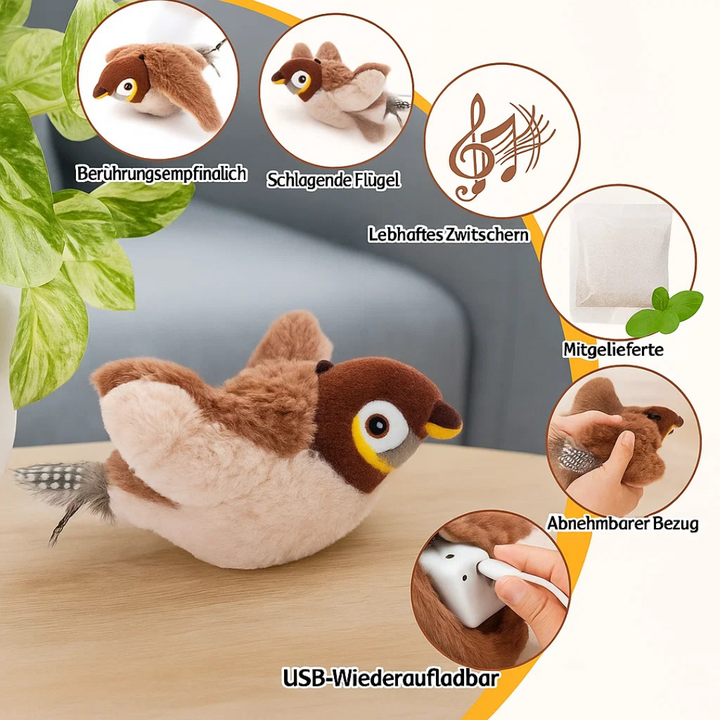 ChirpBuddy – Interaktives Vogelspielzeug für Katzen
