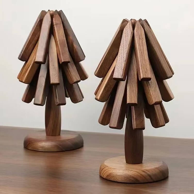 Künstlerischer Walnussbaum-Tischset