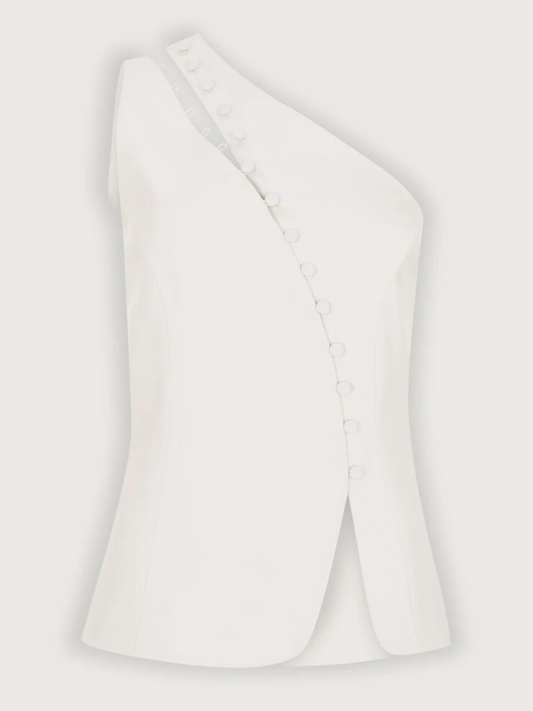 Ascent Ein-Schulter-Button-Detail-Top