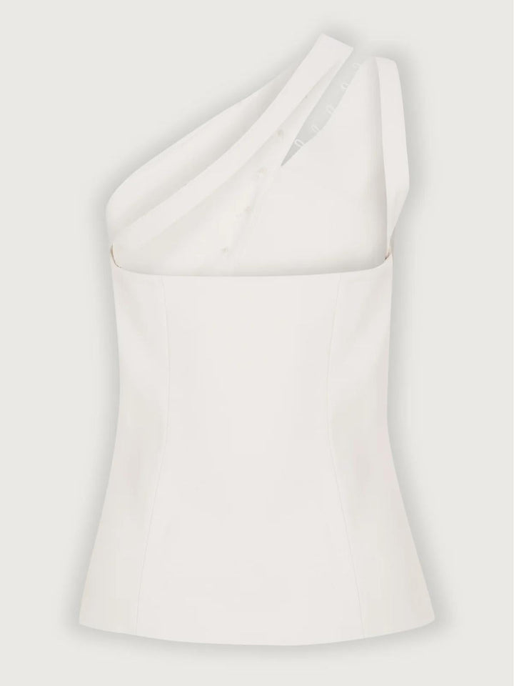 Ascent Ein-Schulter-Button-Detail-Top